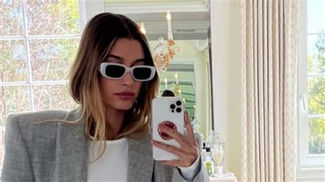 hailey bieber balenciaga sunglasses.